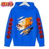2025 MINISO Naruto Hoodie Kinder Kinderbekleidung für Jungen Baby Kinder Kleidung Herbst Warm Sweatshirts Mantel Cartoon Kleidung Hoodie