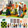 Zombies Vs Plants Building Blocks Bricks Construction Toy Garden Game Model Doll