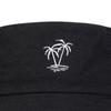 Unisex Coconut Tree Embroidery Double Sided Wearing Bucket Hats Fishermen Caps Outdoor Casual Cap Sunscreen Hat