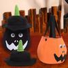 1 Pcs Glowing LED Pumpkin Bucket With Hat Lantern Ghost Festival Gifts Happy Party Decoration Light Supplies Accessories