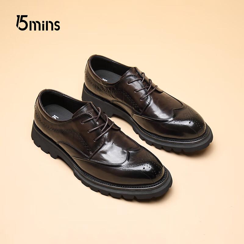 Men s First Layer Cowhide Business Casual Derby Shoes 250