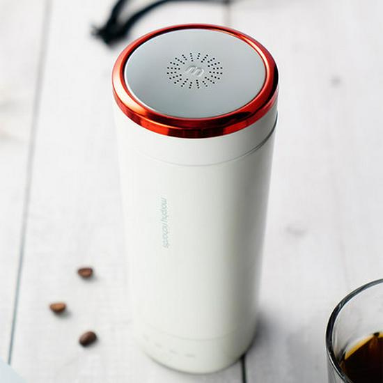 Mofei Portable Electric Heating Kettle - Mini Insulated Travel Cup for Office Use.