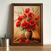 1Pc Flowers and Vase DIY 5D Diamond Painting Door Hanging Wall Hanging (Material Pack) for Festival Outdoor Yard Garden Home Decoration