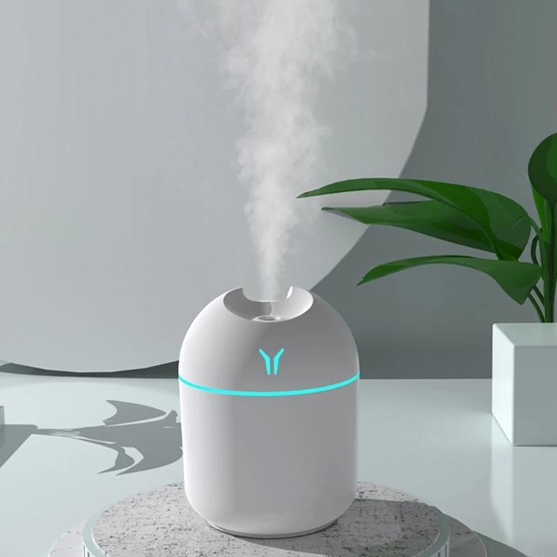 250ML Mini Air Humidifier USB Aroma Essential Oil Diffuser For Home Car Ultrasonic Mist Maker Humidifier with LED Night Lamp