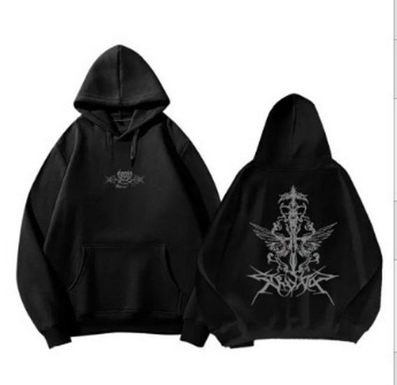 

Худи с принтом крыльев (Унисекс, 2025) XL