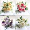 Artificial Material Artificial Rose Flowers Peony Shape High Quality Flowers  Festival Use