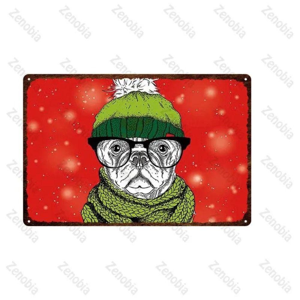 

Metal Wall Art Retro Fishing Pets Decor for Living Room