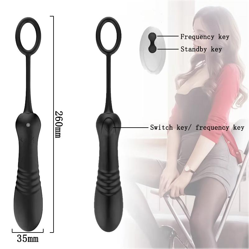 Vaginal Telescopic Vibrator Wireless Clitoral G Spot Stimulator Vibrating Egg Dildo Masturbation Sex Toy For Women
