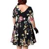Fashion Women Dress plus Big Size 3XL-9XL Ladies Print Skirt