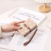 Female Wallet PU Flower Zipper Multi Card Folding Handheld Coin Student Zero Wallet
