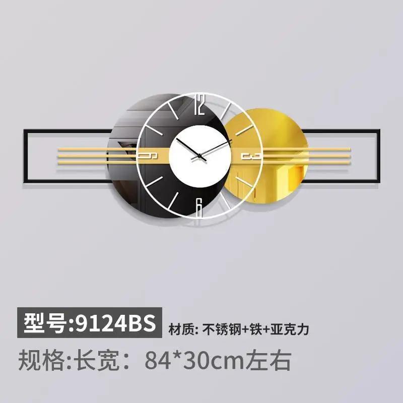 

Светящиеся современные настенные часы большого размера для спальни, ресторана, роскошные настенные часы, креативный художественный механизм, Relogio Parede, домашний декор