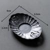 Japanese Retro Pure Tin Coaster Zen Tea Saucer Insulation Pad Old Tin Tea Coaster Cup Holder Tea Ceremony Tea Set Accessories