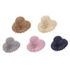 Sun Hat Large with Crocheted Flower Fashionable for Women Ladies Woven Beach Hat for Travel Seaside Holiday Vacation Outdoor