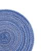 4PCS Round Coaster Set Scalding Heat Insulation Dish Mats Woven Decorative Dining Table Bowl Mat Blue Diameter 36cm
