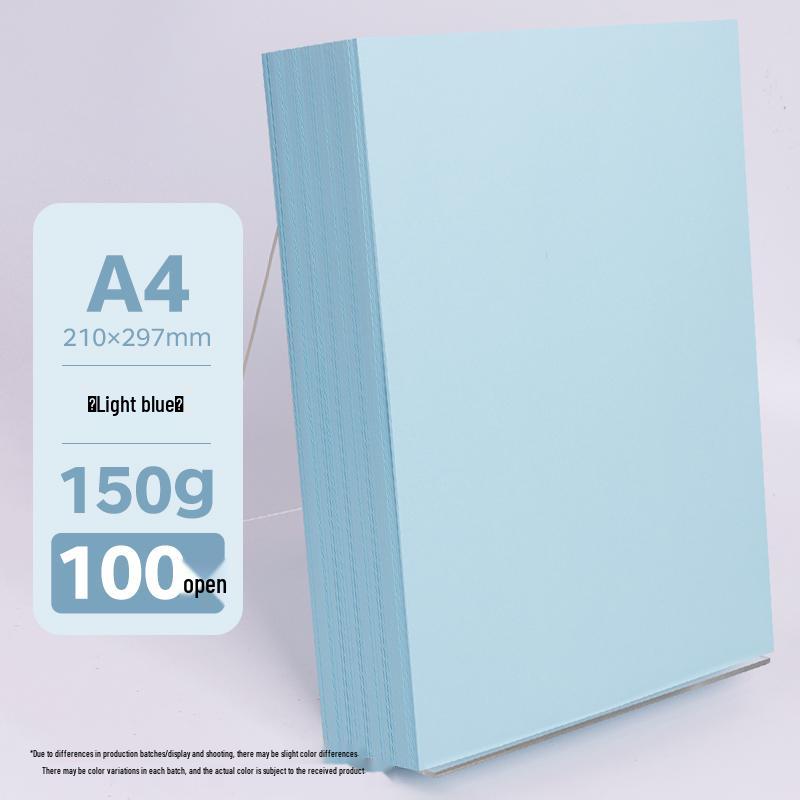 A4 Assorted Color Thickened Origami Paper 80g/120g/150g - Pink, Red, Blue