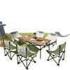 Portable Folding Outdoor Camping Table & Chair Set with Backrest