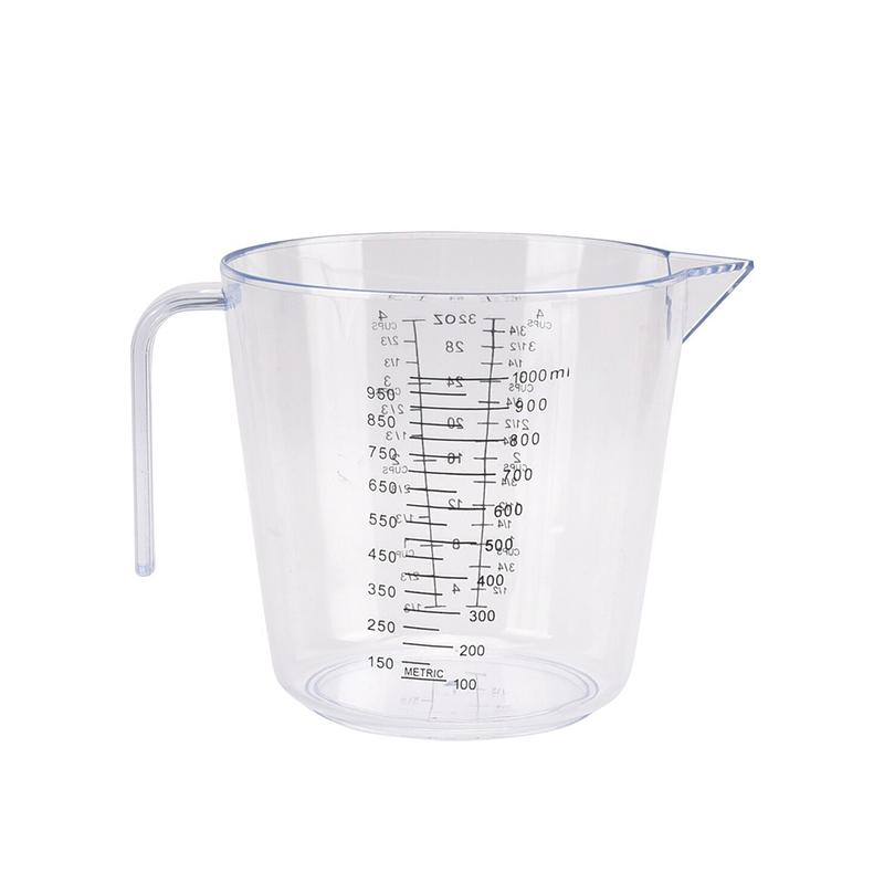 150/300/600/1000Ml 1 Pcs Baking Liquid Measuring Cups Scale Cup Plastic Mixing Cup Kitchen Baking Tools