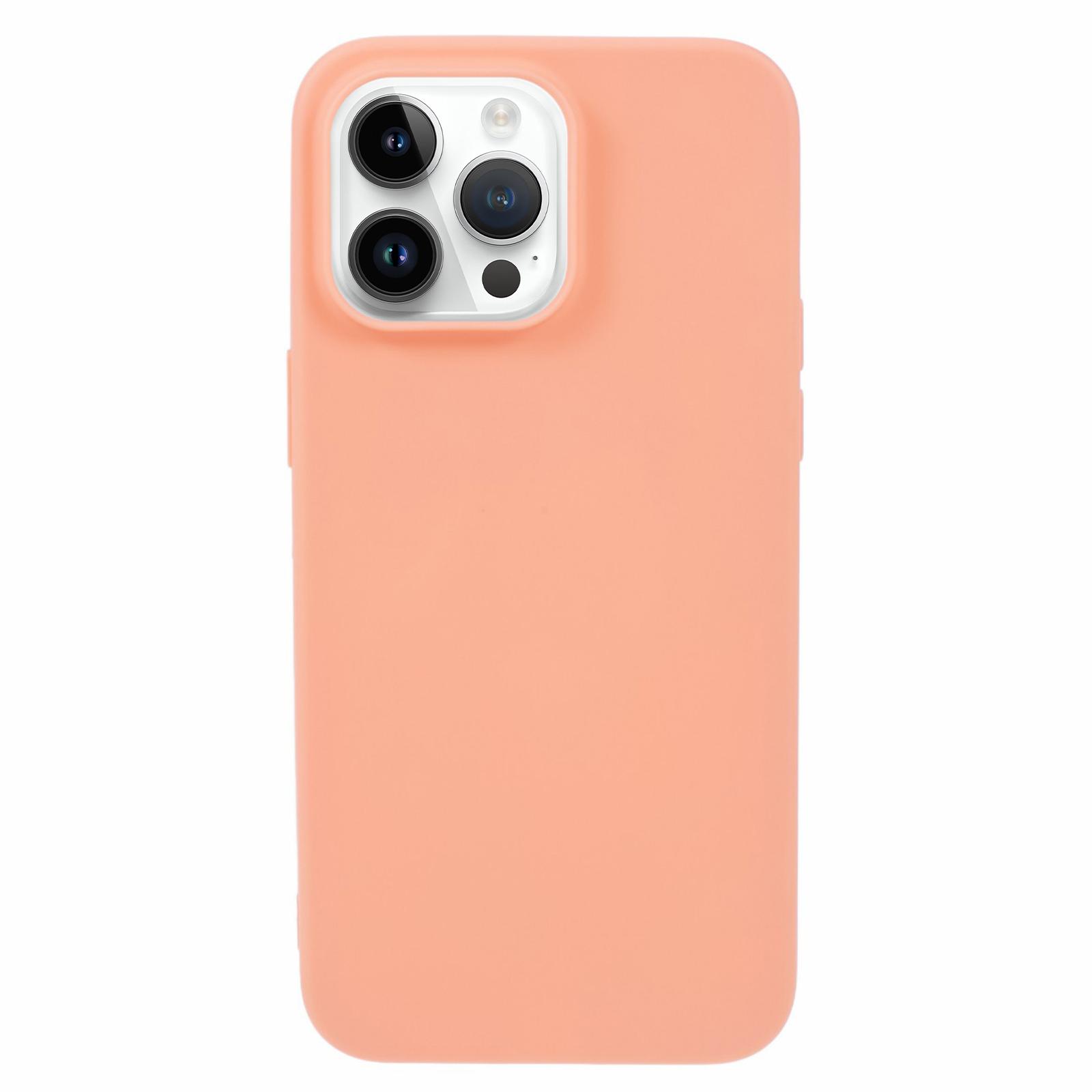 

For iPhone 15 Pro Case Matte TPU Shockproof Cover Orange
