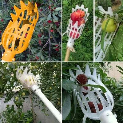 Herramienta de recolección de frutas para invernadero, recolector de Frutas de plástico, dispositivo de recolección para jardín y granja, herramienta para invernaderos sin mango