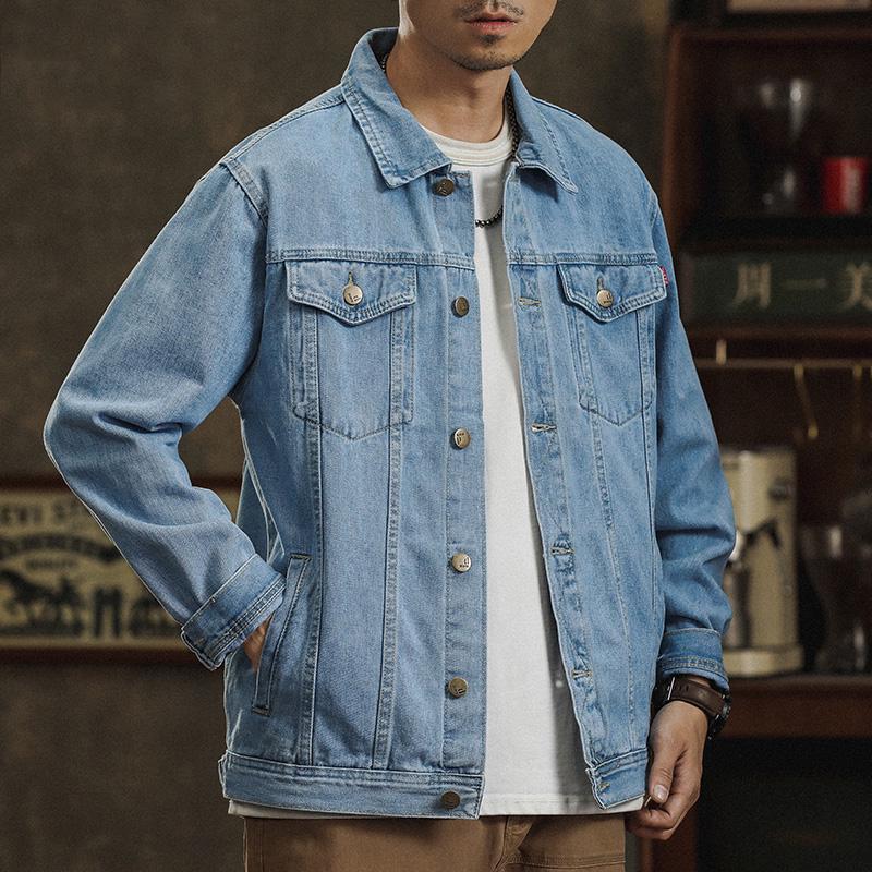 Men's Stylish Retro Denim Jacket 2026 - Trendy Spring & Autumn Outerwear