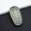 TPU Key Fob Case for Hyundai Sonata/Nexo DN8/Santa Fe TM/Tucson NX4/Staria/Ioniq 7 Buttons  Protective Car Key Cover Accessories