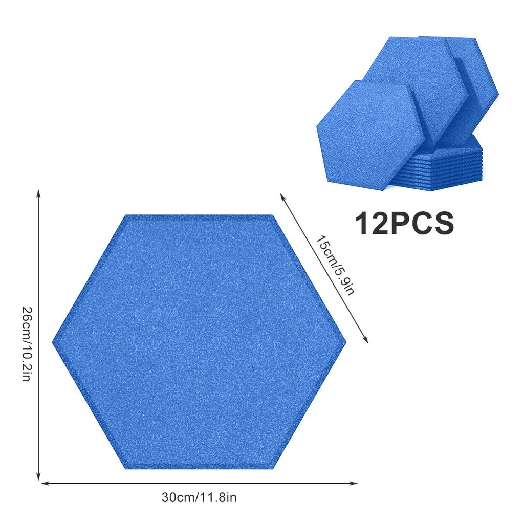 12 stücke Akustische Baumwolle Schalldichte Schaum Pad Wand Aufnahme Studios Büros Sound Absorber Isolierung Panels Akustische Schaum Matte