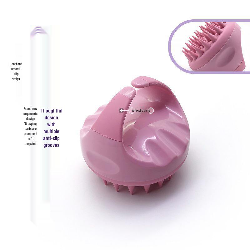Monochrome Silicone Scalp Massager & Shampoo Brush for Babies