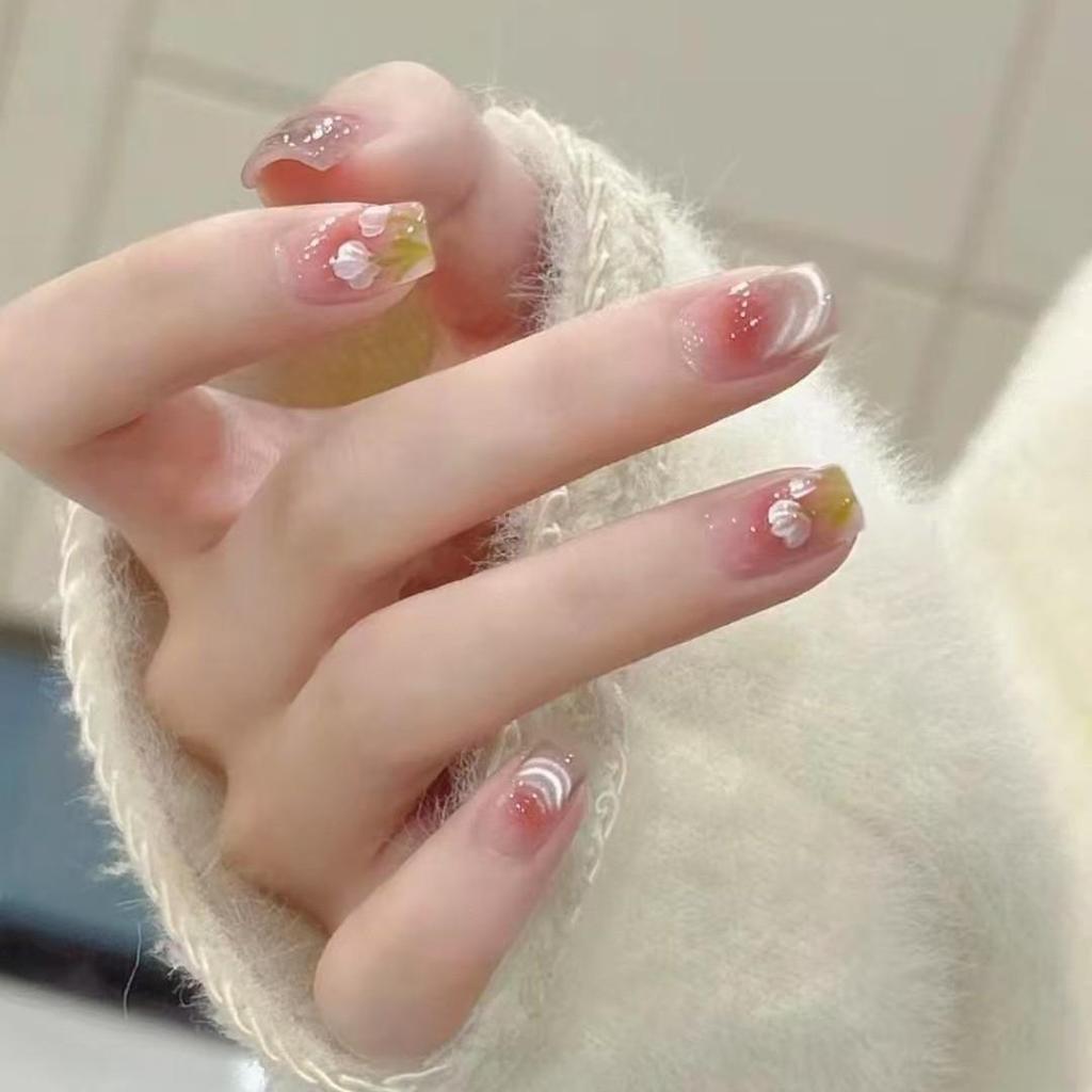 Handmade High-End Flash Diamond Nails: Boost Skin Glow with Pure Desire Style