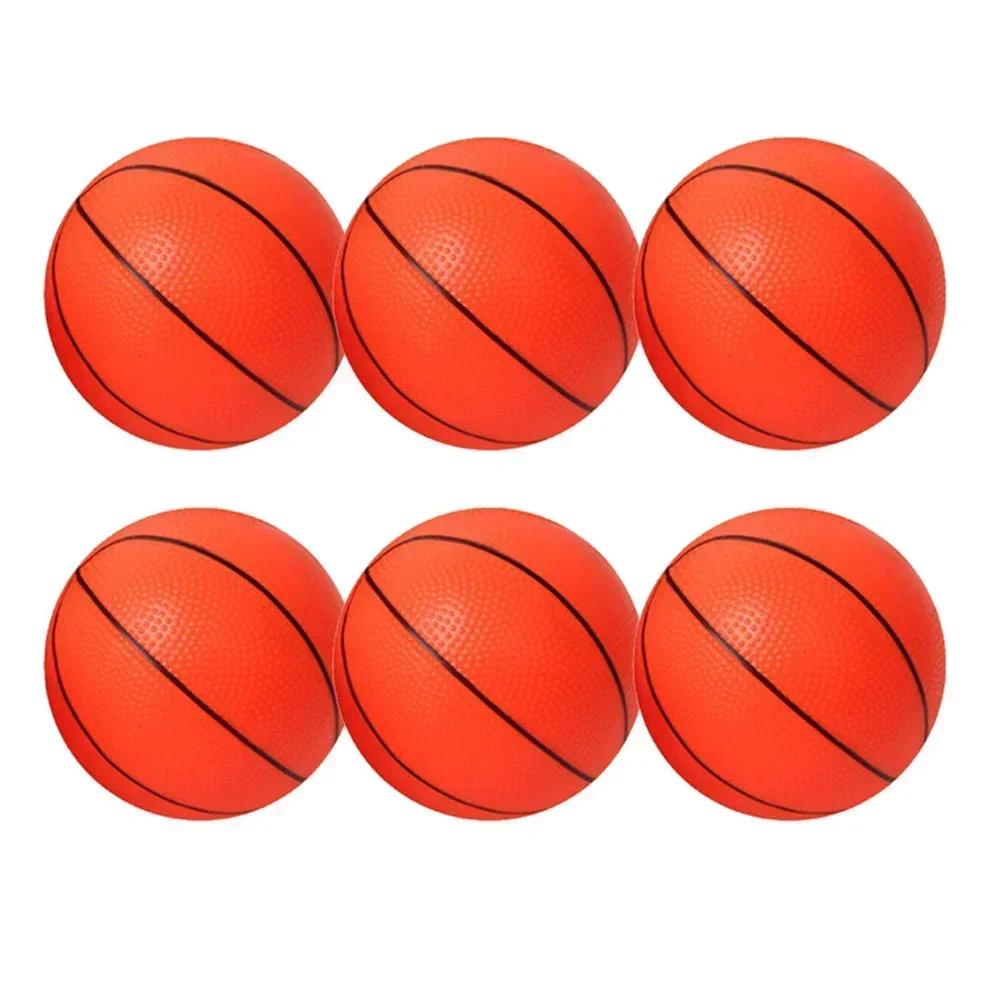 

6pcs 12cm Small Basketball W/ Pump Mini Children Inflatable Basketballs Kids Indoor Outdoor Sports Toy Basket Ball Entertainment