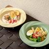 Light Luxury Solid Color Ceramic Plate High End Restaurant Pasta Plates Household Afternoon Tea Cake Dessert Plate Tableware
