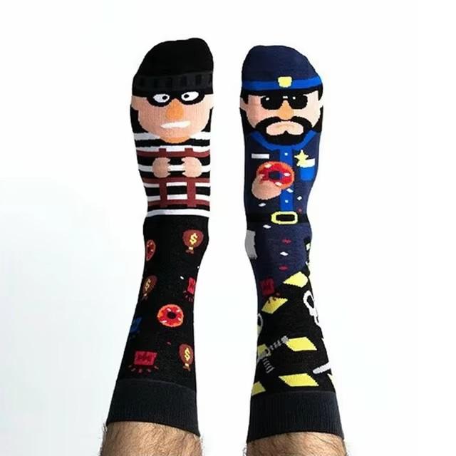 AB New Fashion Socks for Men and Women Colorful Cartoon Animal Cotton Sock Hip Hop Funny Plant Mushroom Bird Stocking