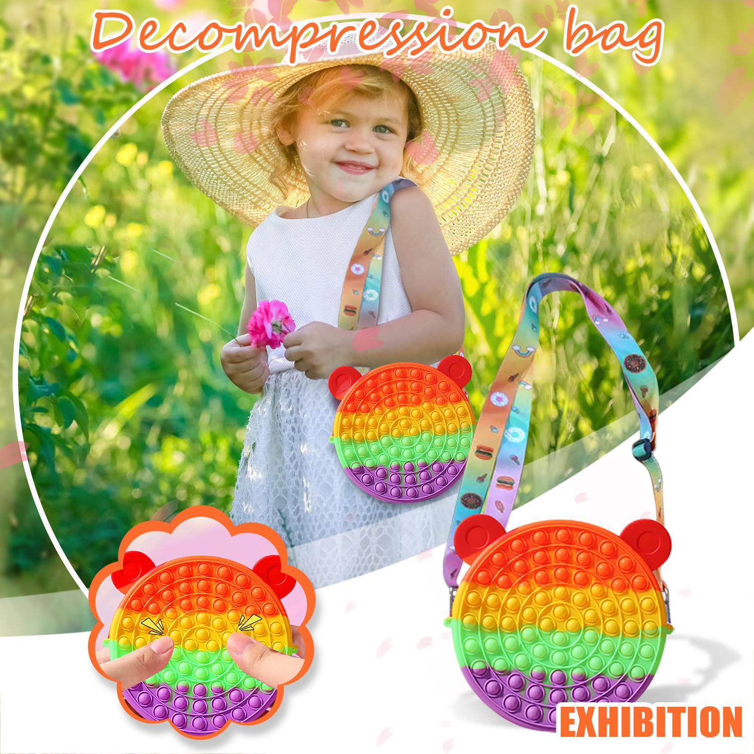 

Сумка с подвеской для игрушек, игрушки для снятия стресса с пузырьками для взрослых и детей