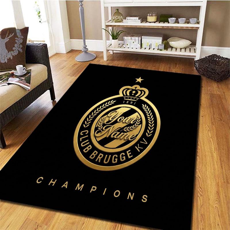 Club Brugge KV Custom Name Carpet Rug for Living Room Bedroom Home Sofa Decoration,Kids play Non-slip Floor Mat