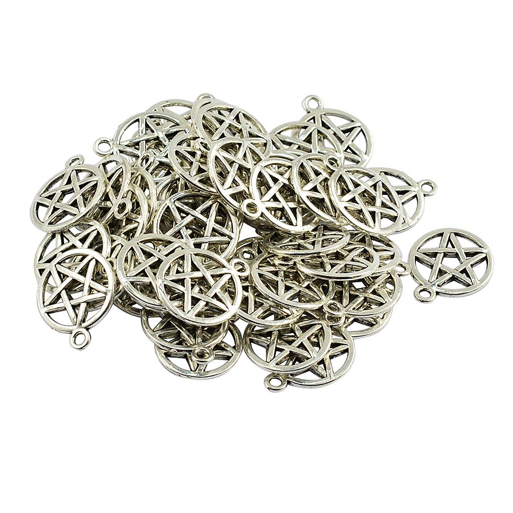 50 Pieces Necklace Pendant Jewelry Accessories Craft Supplies