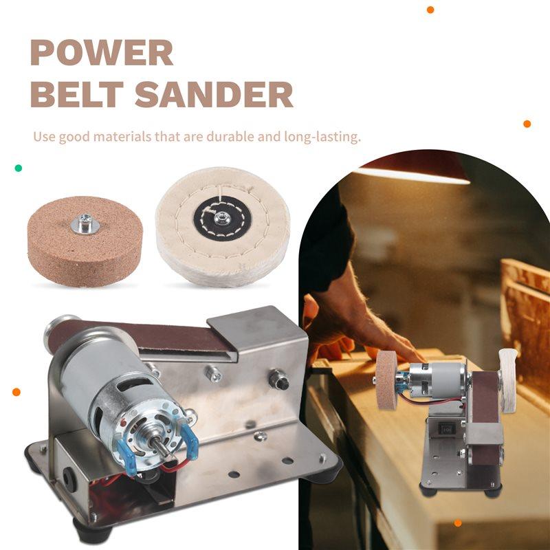 A60ZEU Plug,Belt Sander,Adjustable Speed Electric Knife Sharpener,15Degree Belt Grinder,Power Belt Sander For Woodworking Durabl