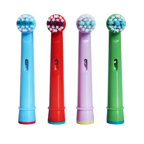 Gameplus | Compatible Electric Toothbrush Replacement Brushes for Children, Braun Oral-B EB10, Soft [2 Sets of 4 Brushes Per Pack, Total 8 Brushes]