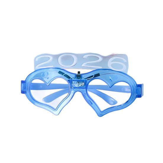 Fun Sunglasses LED Light Up Heart Glasses Glow in The Dark Party Eyewear for Concerts Nightclubs Raves