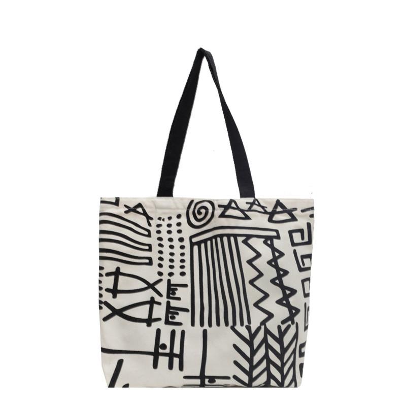 Stylish 2024 Canvas Tote Bag For Women With Versatile Large Capacity And Artistic Design For Daily Use