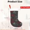 Christmas Decoration Fireplace Hanging Stocking 1pc Gothic Skull & Rose Pattern-pattern Christmas Gift Socks, Christmas