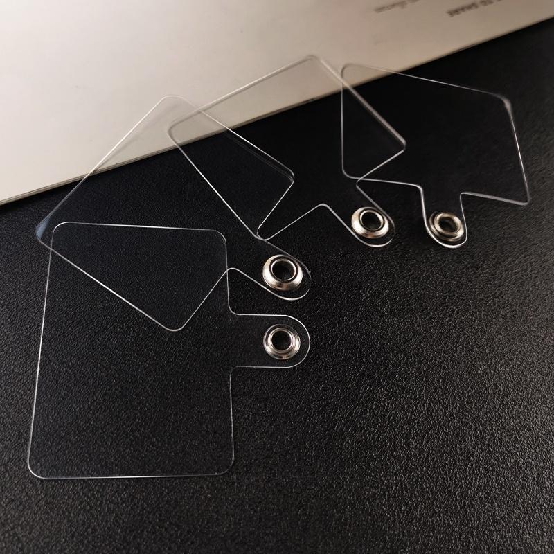 3/5 Pcs Mobile Phone Lanyard Patch Male Anti-lost Fixed Card Shell Connection Pendant Without Lanyard Hole Transparent Clip