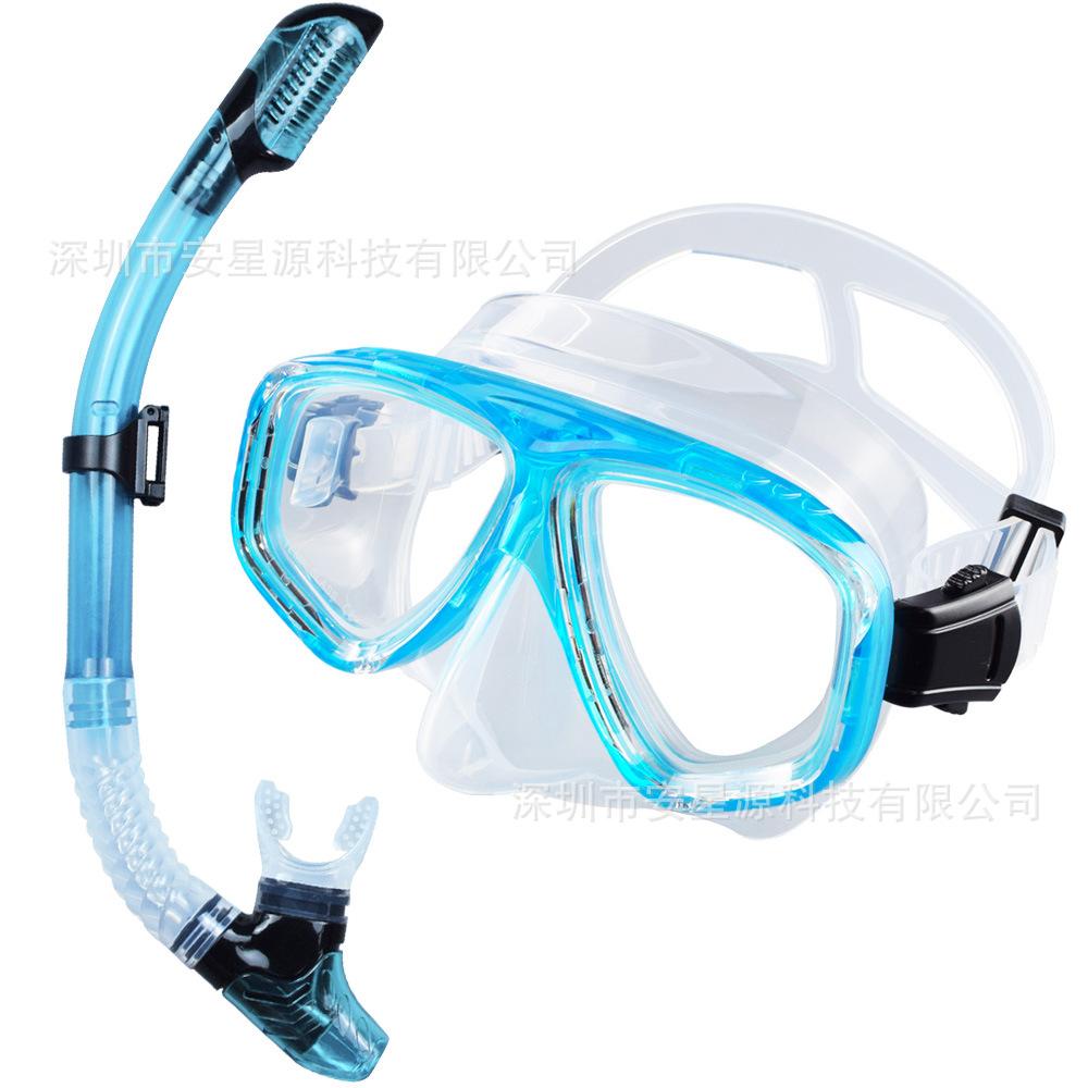 

Маска для дайвинга из закаленного стекла average size озеро синий