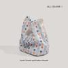 Simple and Cute Bear Carrying Canvas Bento Bag, Female Student Carrying Meal, Hand Bag, Going Out Carrying Mommy Bag