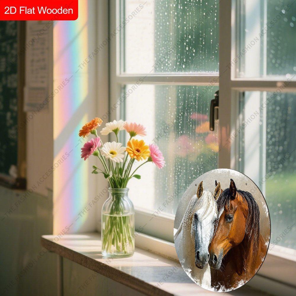 2D Flat Wooden Hanging Decorative Signs, Family Wall or Door Decoration, Garden Decoration, Housewarming Gifts for Friends