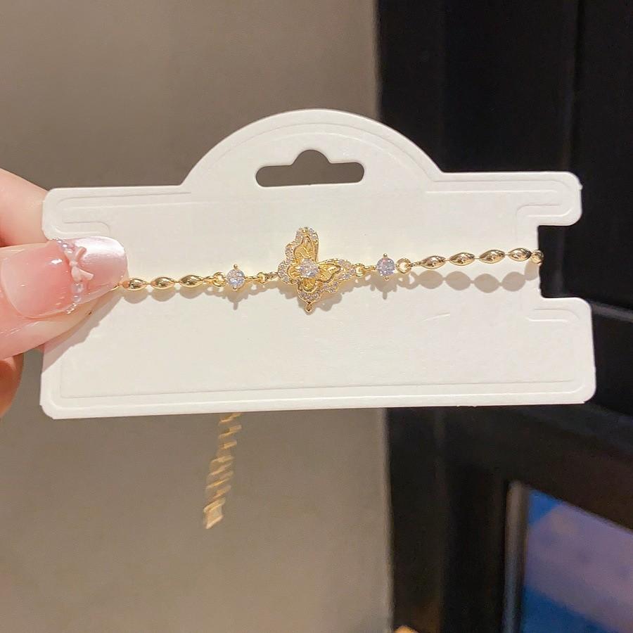 Copper Zircon Insect Design Fashion Hand Chain For Women Office Wear