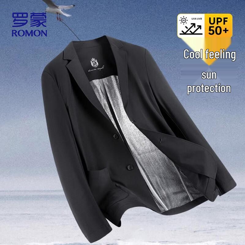 Romon Men s Ice Silk Sun Protection Casual Suit Jacket M