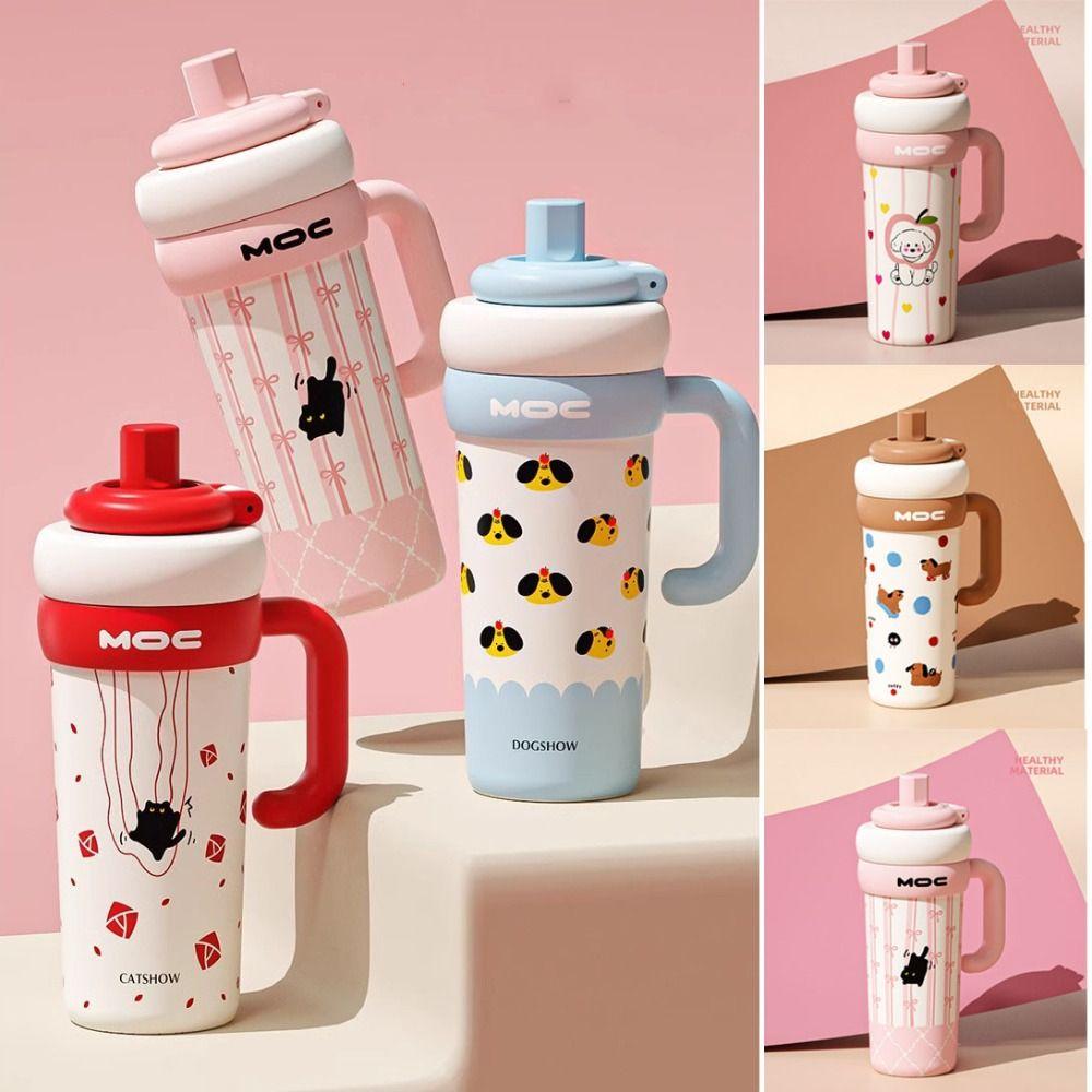 Direct Drinking Vacuum Cup 316 Stainless Steel Thermal Bottle INS Style Tumbler  Boys and Girls