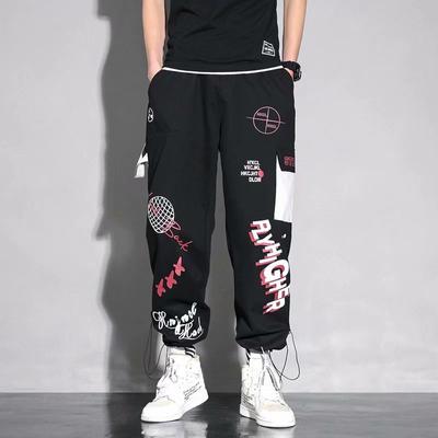 Overalls Men's Tide Brand Leggings Cargo Cargo Pants Pants Multi-pocket Loose Hip-hop Pants Nine Points Pants