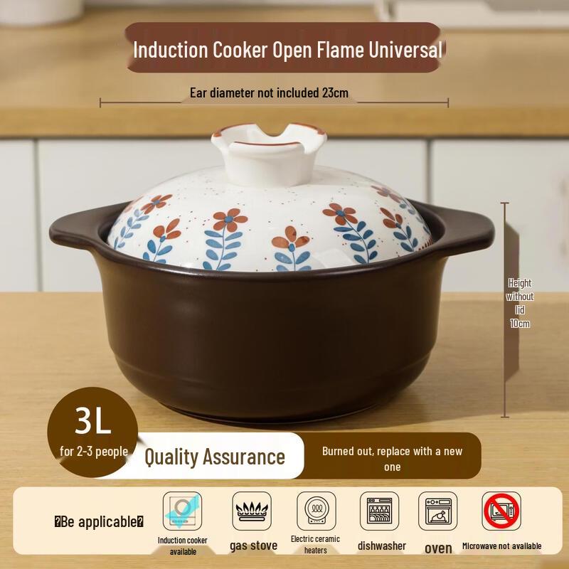 Hanyou Japanese High-Temperature Ceramic Casserole Pot