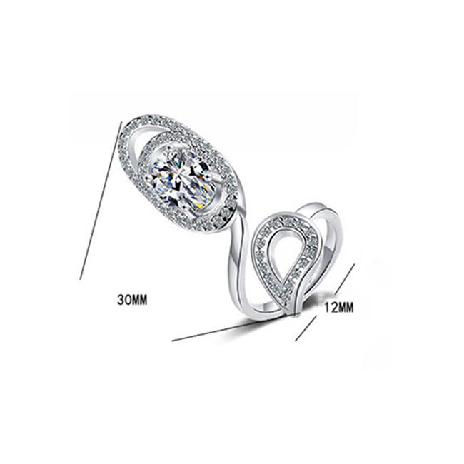 BELLA BOX Fashion Open Nail Ring Jewelry Wedding Party Wholesale Gift