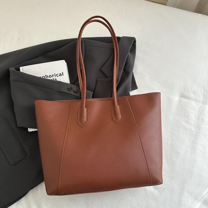 

Casual commuting texture handbag autumn and winter new simple shoulder underarm bag temperament tote bag
